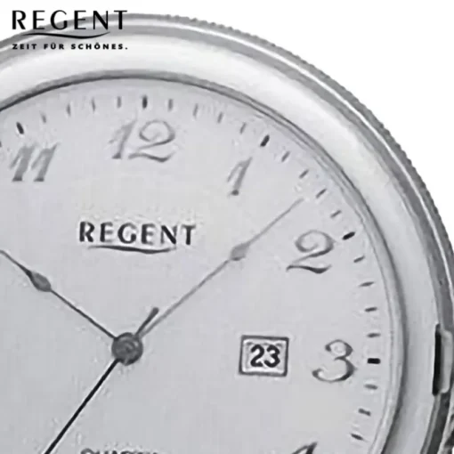 Regent Herren Taschenuhr Analog Gehäuse silber URP751