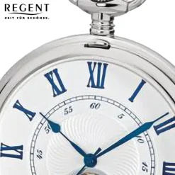 Regent Herren Taschenuhr Analog Gehäuse silber URP707