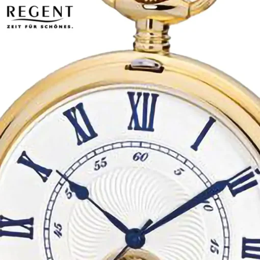 Regent Herren Taschenuhr Analog Gehäuse gold URP708