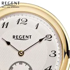 Regent Herren Taschenuhr Analog Gehäuse gold URP716