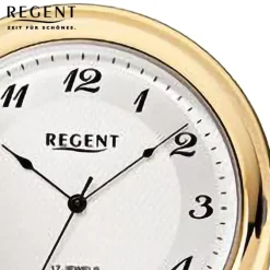 Regent Herren Taschenuhr Analog Gehäuse gold URP721