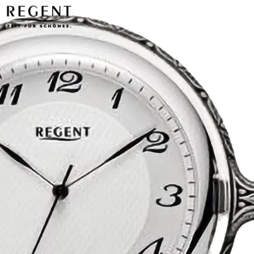 Regent Herren Taschenuhr Analog Gehäuse grau URP722