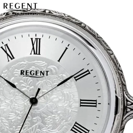 Regent Herren Taschenuhr Analog Gehäuse grau URP723