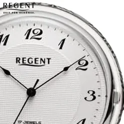 Regent Herren Taschenuhr Analog Gehäuse grau URP725