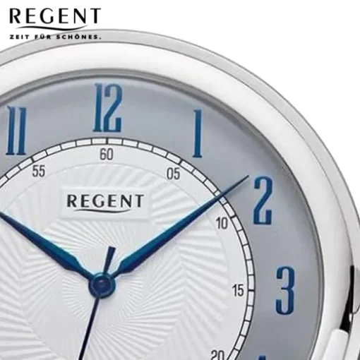 Regent Herren Taschenuhr Analog Gehäuse silber URP727