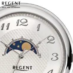 Regent Herren Taschenuhr Analog Gehäuse silber URP730