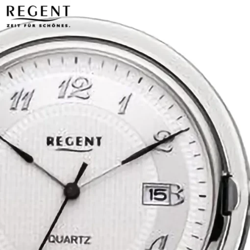 Regent Herren Taschenuhr Analog Gehäuse silber URP732