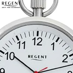 Regent Herren Taschenuhr Analog Gehäuse silber URP745