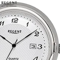 Regent Herren Taschenuhr Analog Gehäuse silber URP750