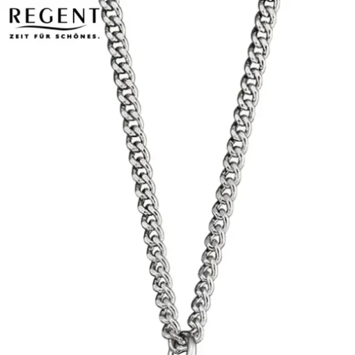 Regent Herren Taschenuhr Analog Gehäuse silber URP768