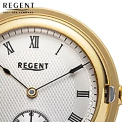 Regent Herren Taschenuhr Analog Gehäuse gold URP773