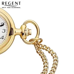 Regent Herren Taschenuhr Analog Gehäuse gold URP762
