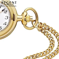 Regent Herren Taschenuhr Analog Gehäuse gold URP763