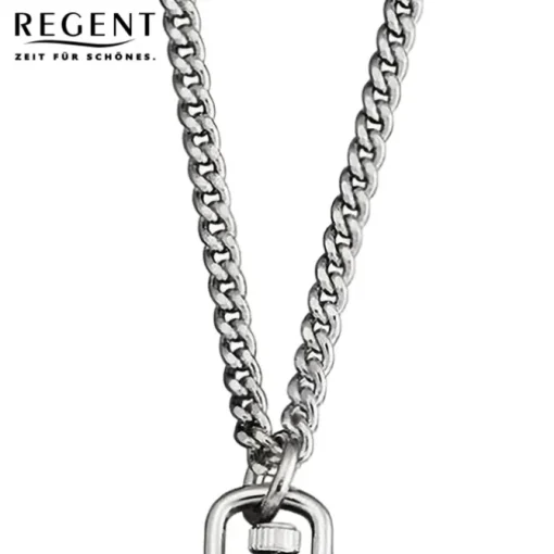 Regent Herren Taschenuhr Analog Gehäuse silber URP766