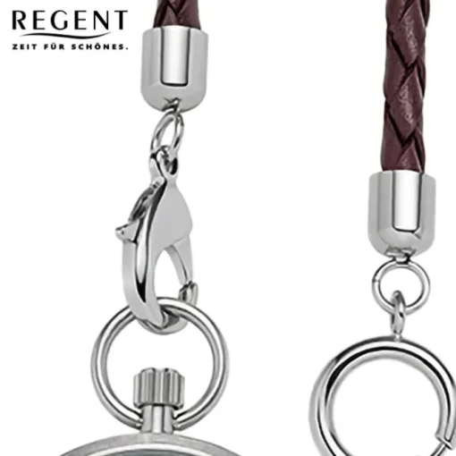 Regent Herren Taschenuhr Analog Gehäuse silber URP771