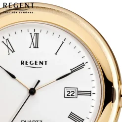 Regent Herren Taschenuhr Analog Gehäuse gold URP738