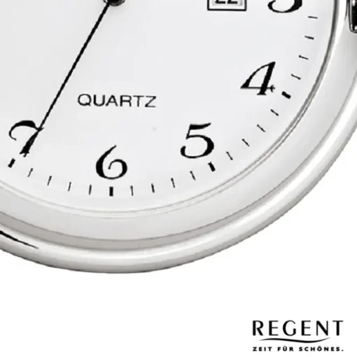 Regent Herren Taschenuhr Analog Gehäuse silber URP739