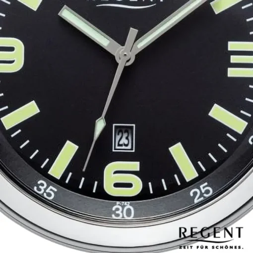 Regent Herren Taschenuhr Analog Gehäuse silber URP742