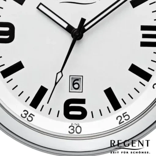 Regent Herren Taschenuhr Analog Gehäuse silber URP743