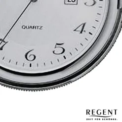 Regent Herren Taschenuhr Analog Gehäuse silber URP751