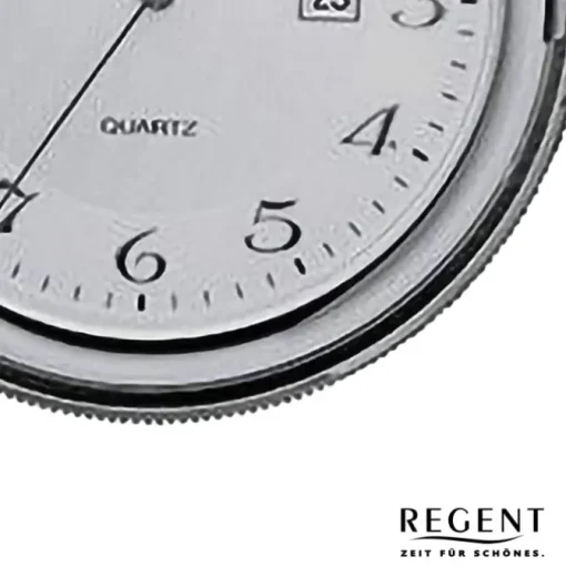 Regent Herren Taschenuhr Analog Gehäuse silber URP751