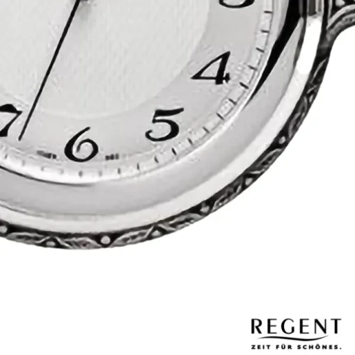 Regent Herren Taschenuhr Analog Gehäuse grau URP722