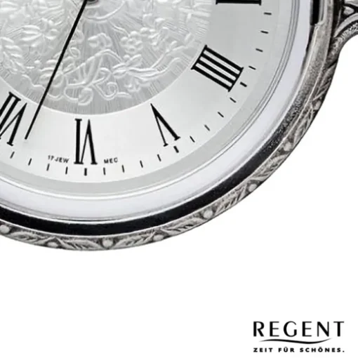 Regent Herren Taschenuhr Analog Gehäuse grau URP723