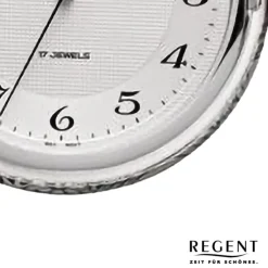 Regent Herren Taschenuhr Analog Gehäuse grau URP725