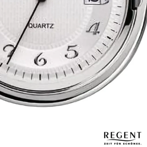 Regent Herren Taschenuhr Analog Gehäuse silber URP732