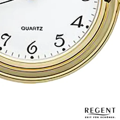 Regent Herren Taschenuhr Analog Gehäuse gold URP736
