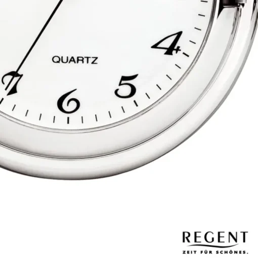 Regent Herren Taschenuhr Analog Gehäuse silber URP734