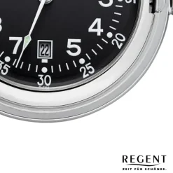 Regent Herren Taschenuhr Analog Gehäuse silber URP752
