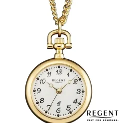Regent Herren Taschenuhr Analog Gehäuse gold URP765