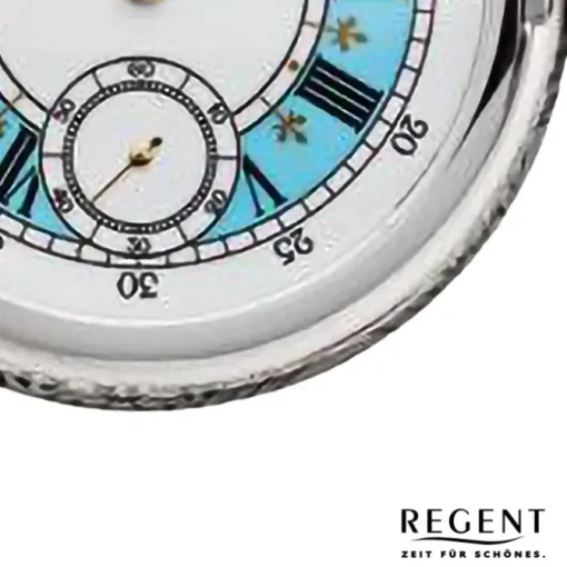 Regent Herren Taschenuhr Analog Gehäuse grau URP724