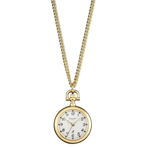 Regent Herren Taschenuhr Analog Gehäuse gold URP765