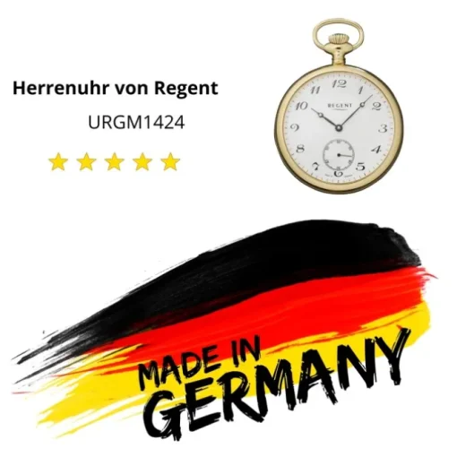 Regent Herren Taschenuhr Analog GM-1424 Mechanisch URGM1424