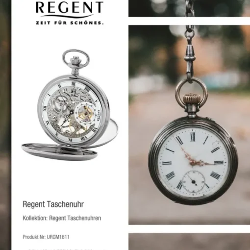 Regent Herren Taschenuhr Analog GM-2210 Mechanisch URGM1611