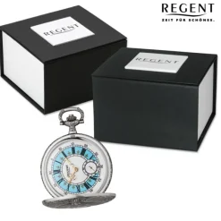 Regent Herren Taschenuhr Analog Gehäuse grau URP724