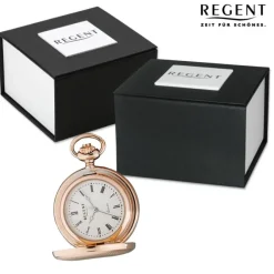 Regent Herren Taschenuhr Analog Gehäuse rosegold URP761
