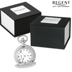 Regent Herren Taschenuhr Analog Gehäuse silber URP760