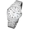 Regent Herren-Armbanduhr 32-F-1009 Quarz-Uhr Edelstahl-Armband silber URF1009