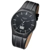 Regent Herren-Armbanduhr 32-FR-216 Funkuhr Leder-Armband schwarz URFR216