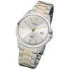 Regent Herren-Armbanduhr 32-F-1013 Edelstahl-Armband silber gold URF1013