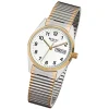 Regent Herren-Armbanduhr F-880 Quarz-Uhr Stahl-Armband silber gold URF880