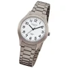 Regent Herren-Armbanduhr Mineralglas Quarz Titan grau silber URF837