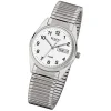 Regent Herren-Armbanduhr Mineralglas Quarz Edelstahl silber URF292