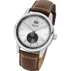 Regent Herren-Armbanduhr 32-UM-1606 Quarz-Uhr Leder dunkelbraun URUM1606