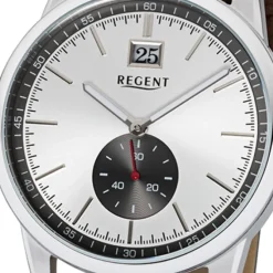 Regent Herren-Armbanduhr 32-UM-1606 Quarz-Uhr Leder dunkelbraun URUM1606
