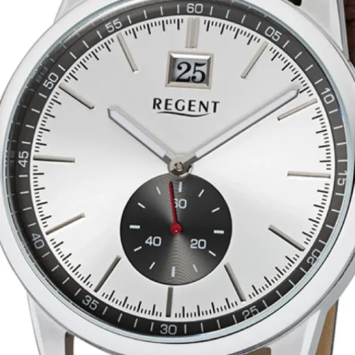 Regent Herren-Armbanduhr 32-UM-1606 Quarz-Uhr Leder dunkelbraun URUM1606