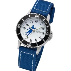 Regent Jugend Armbanduhr Analog Textilarmband blau weiß URF1375